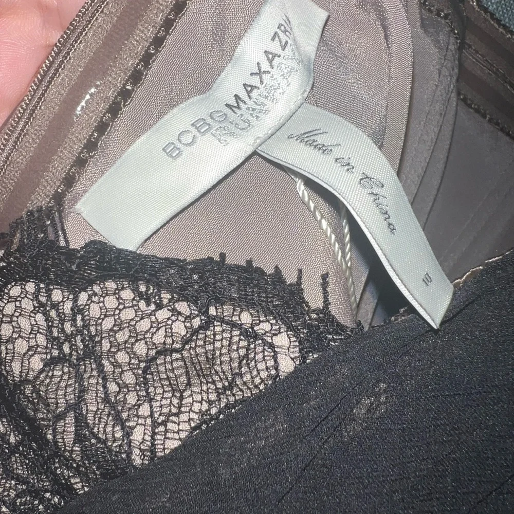 BCBGMaxAzria Runway Strapless Black Lace Dress - Picture 6 of 6
